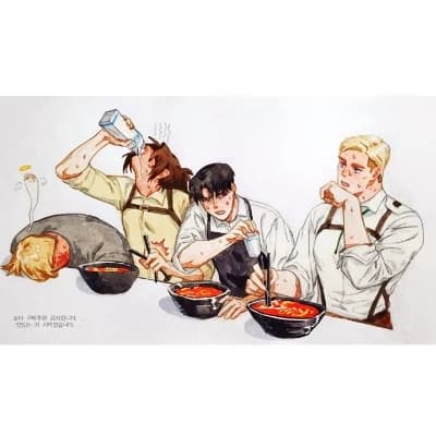 Erwin, Mike, Levi ve Hange thumbnail