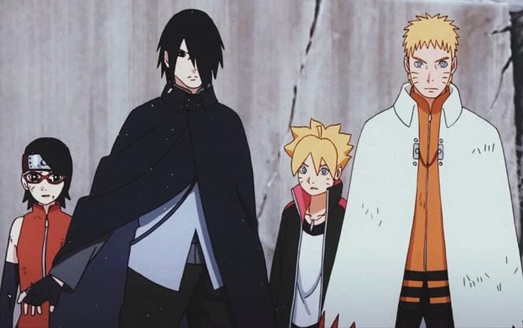 Sarada, Sasuke e Boruto thumbnail