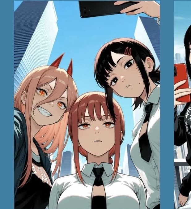 Power, Makima and Kobeni from Chainsawman  thumbnail