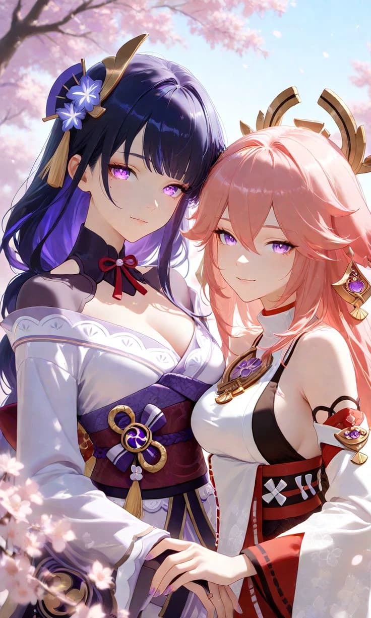 Yae Miko y Raiden Shogun (Genshin impact) thumbnail