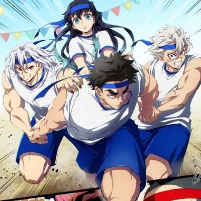 Tokito X Uzui X Gyomei x Sanemi thumbnail