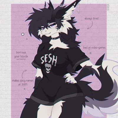 Raven Morrigan ((Furry, Dragon Wolf)) thumbnail