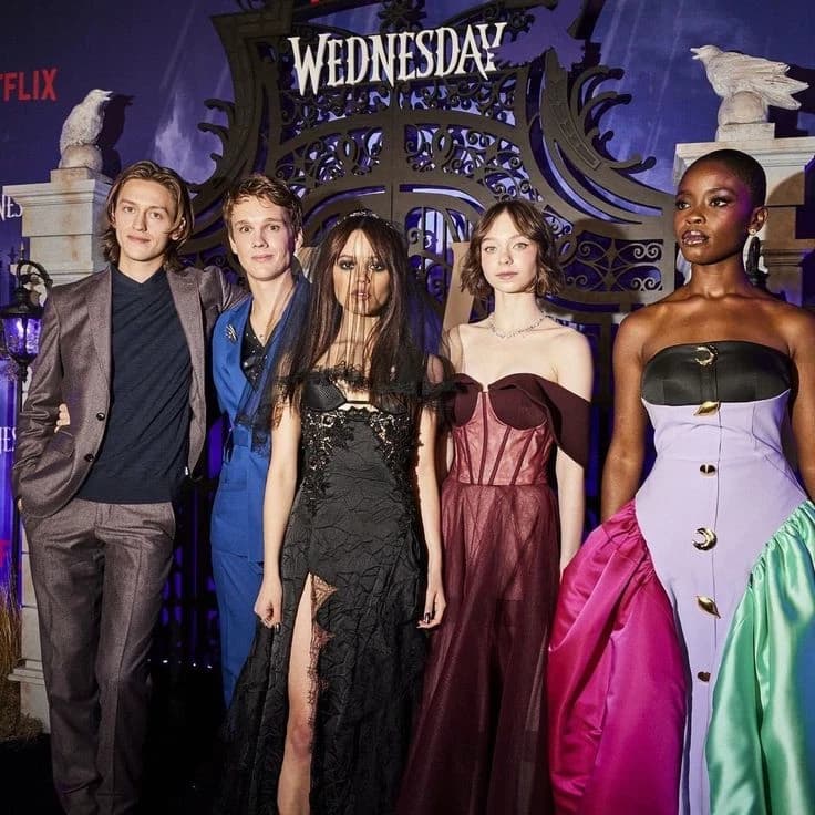 Jenna Ortega and the Cast of Wednesday thumbnail