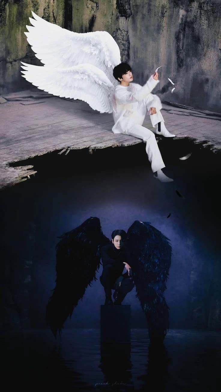 Jeon jungkook half demon half angel 😈😇 thumbnail
