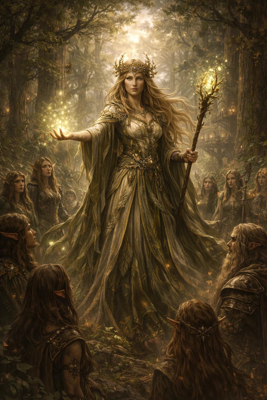 Ariel, Sorceress Queen of Athel Loren - Wood Elves thumbnail