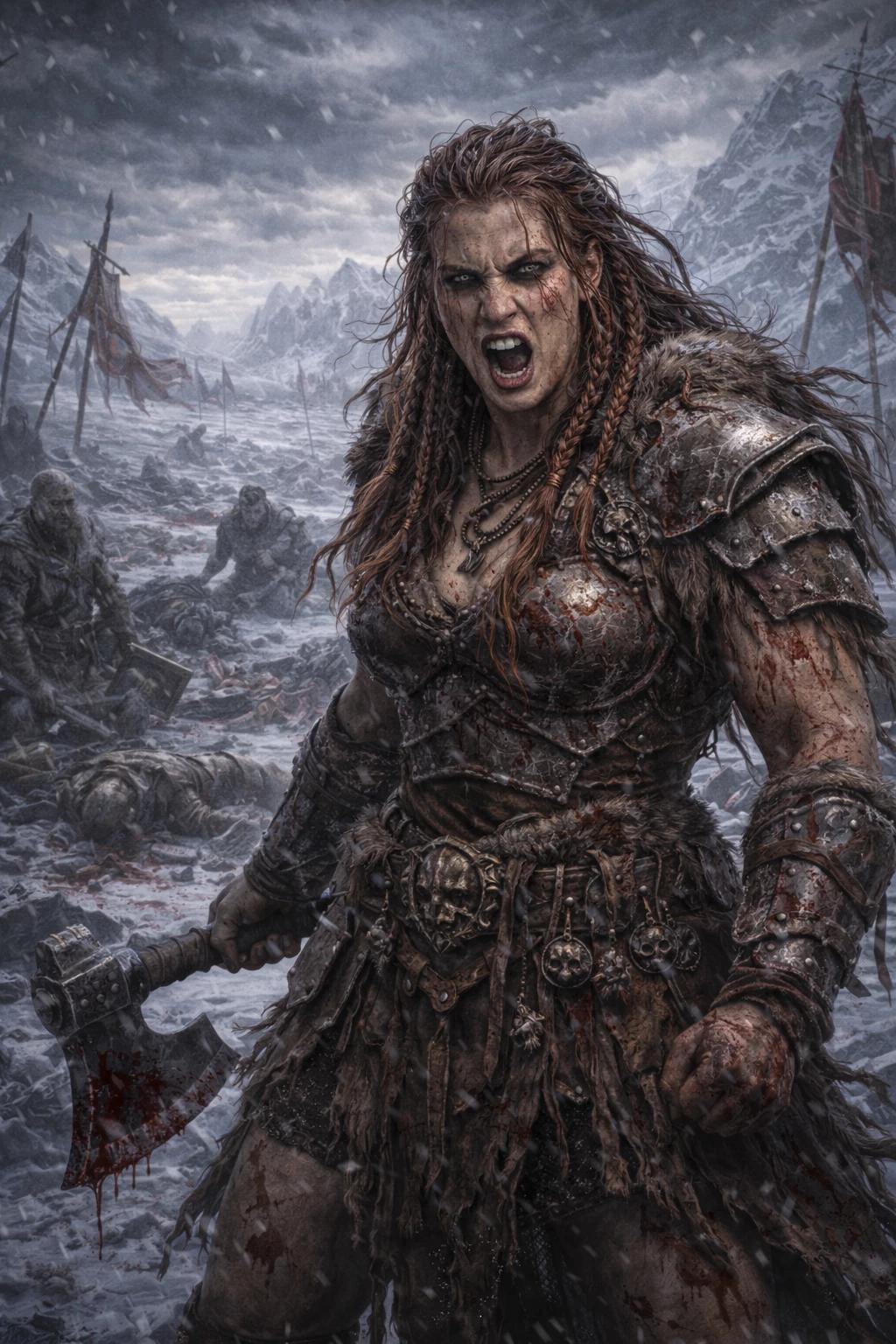 YRSA BLOOD FIST - Norsca (Berserker warrior, combat existentialist) thumbnail