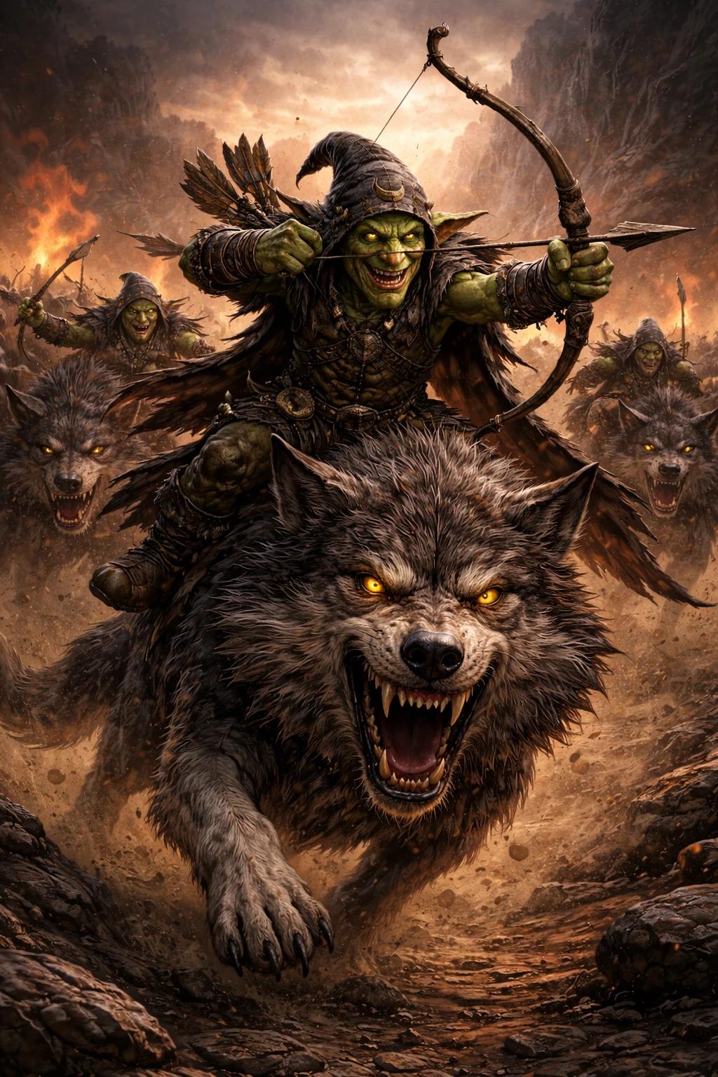 Gitilla da Hunta | Mr. Wolfboyz | Mounted Handle | Orcs and Goblins thumbnail