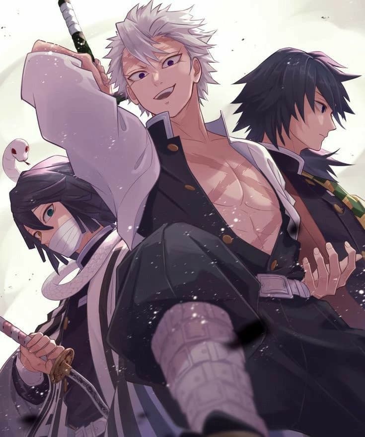 Sanemi, obanai y Giyu thumbnail
