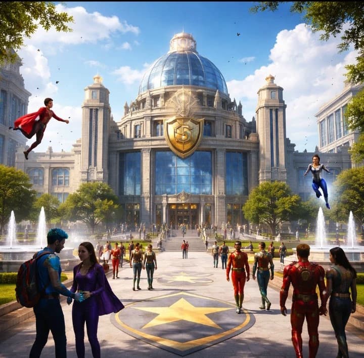 Superhero school thumbnail