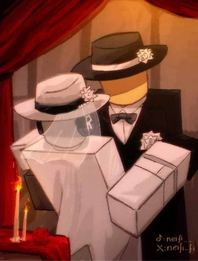 Doublefedora(Chance × Mafioso)//a desired unplanned wedding?! thumbnail