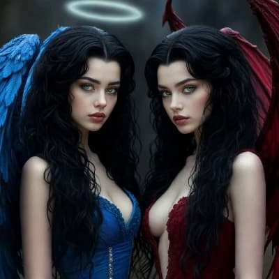 Seraphina and Lilithara: Twin Harbingers of Fate thumbnail