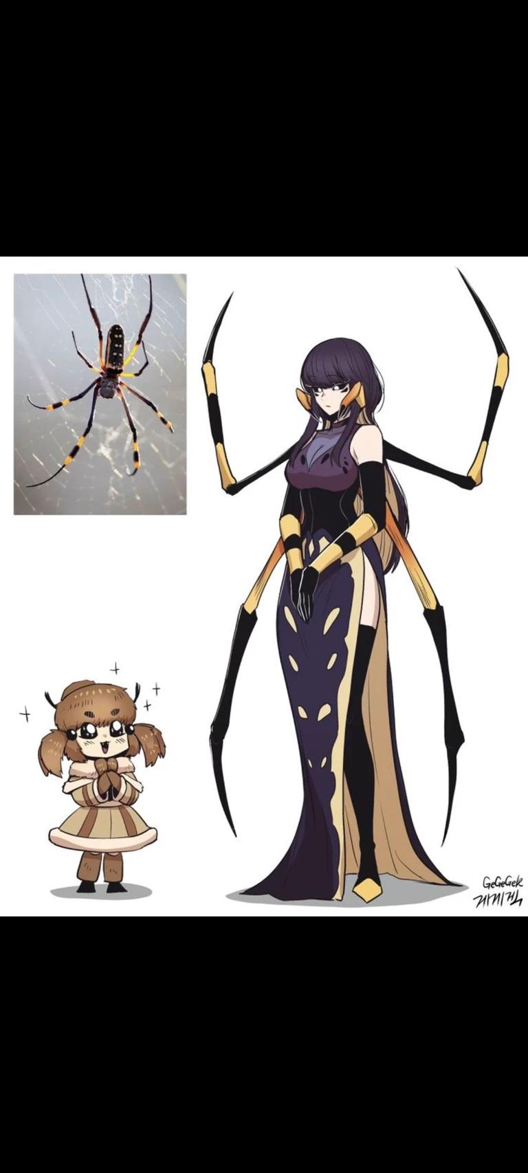 Evelyn is half-man, half-spider thumbnail