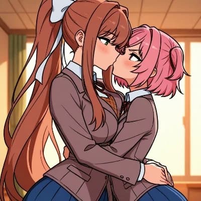 Natsuki and Monika thumbnail