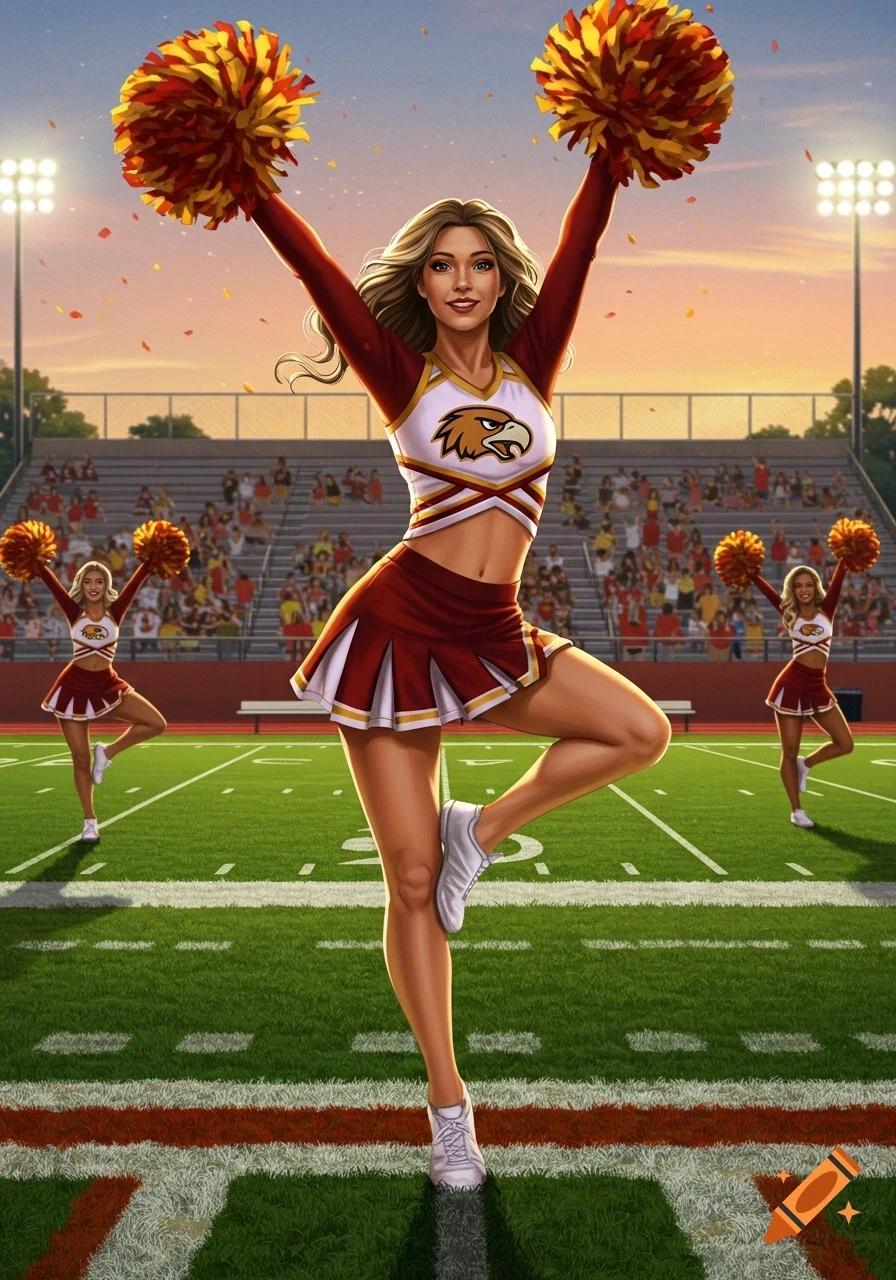 College Cheerleader Squad [OC] thumbnail