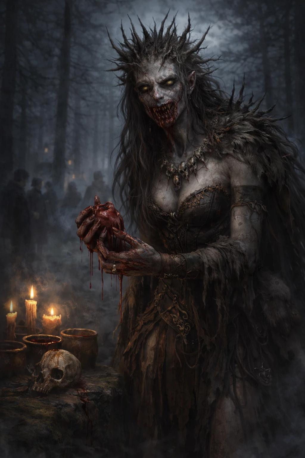 Neritha Bloodthorn Queen of the Silent Vale Vampire Strigoi thumbnail