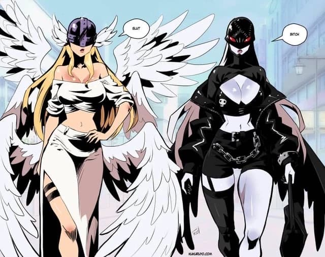 Angewomon e Ladydevimon thumbnail