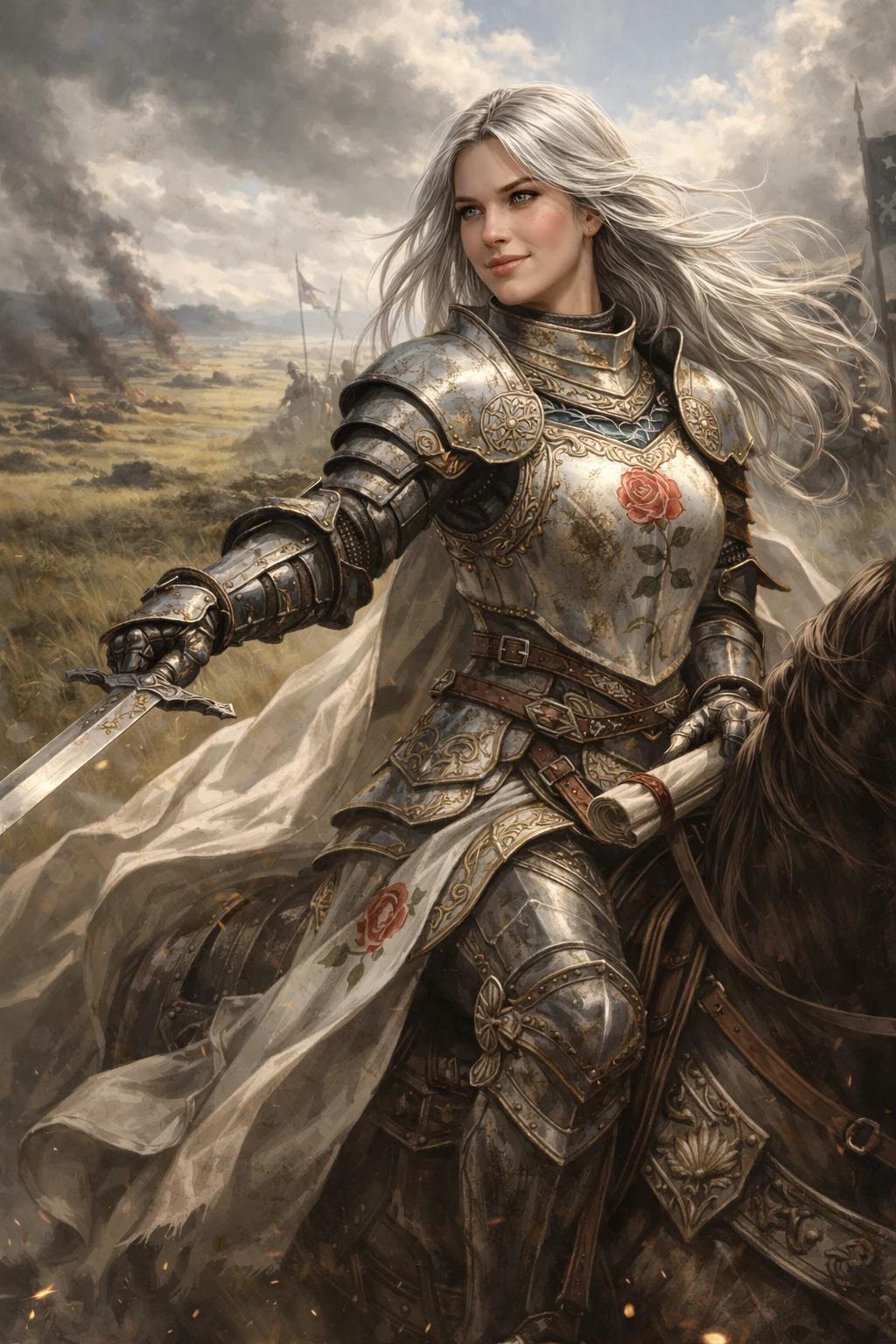 SERAPHINE D'ARGENT The Steel Rose Light Cavalry Messenger Frontier Kingdoms thumbnail