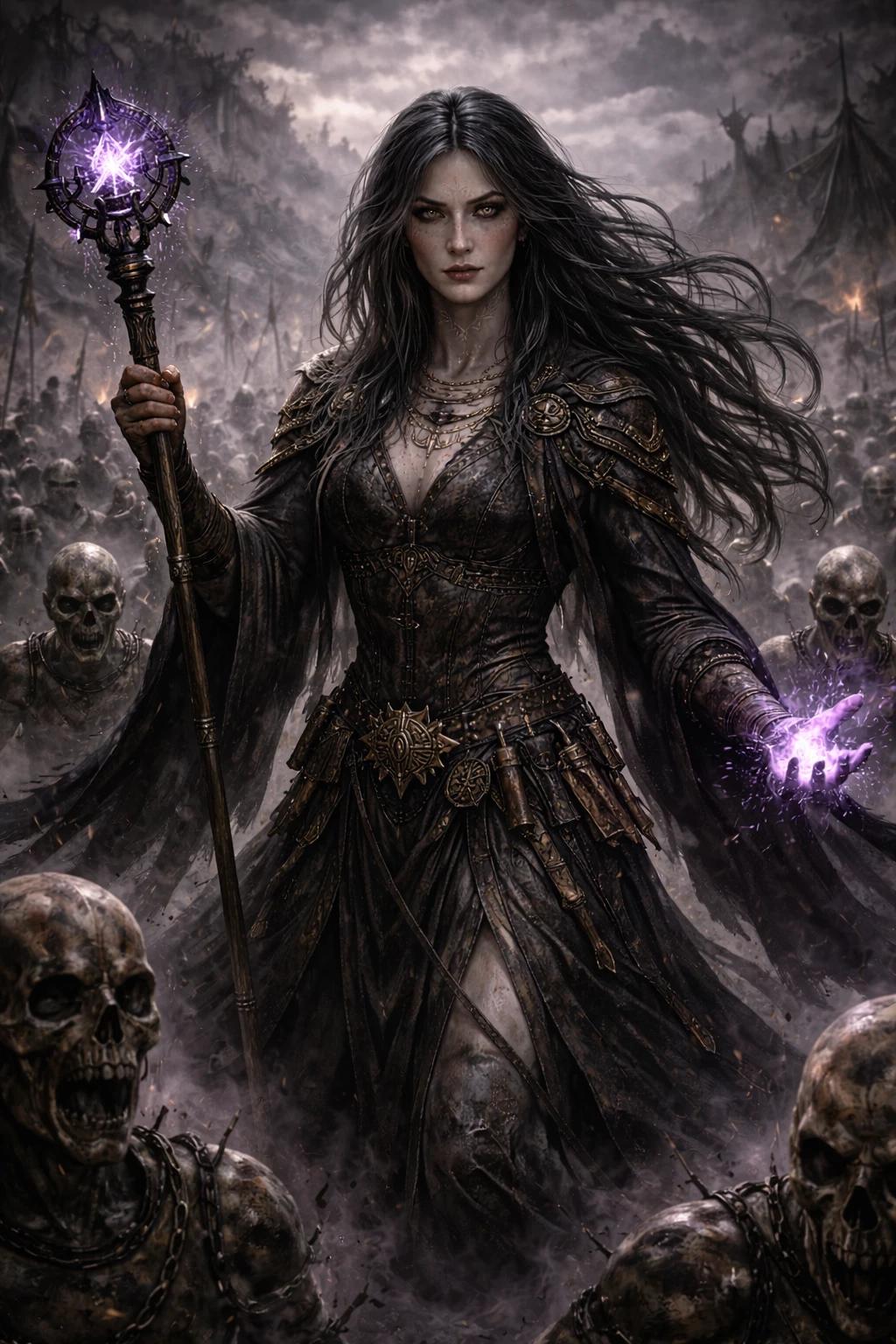 MORTHAEL VESK The Shepherdess of the Restless Chaos Necromancer Frontier Realms thumbnail