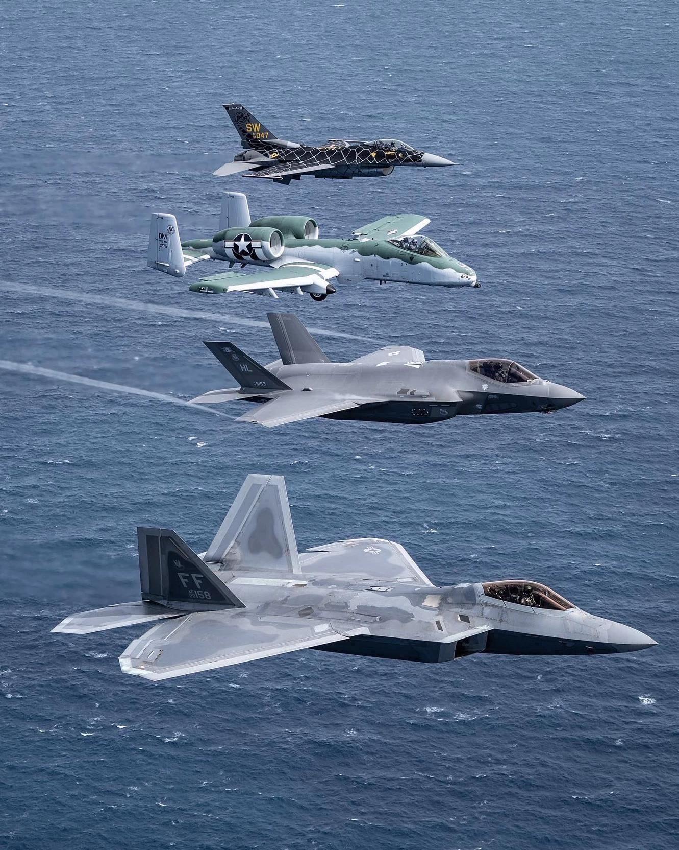 F-22,F-35,A-10,F-16 thumbnail