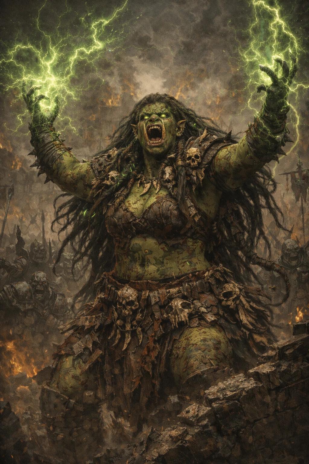 ZRAGA FANGOVERDE The Shaman of the Blow Driving the Waaagh Orca Fronte Kingdoms thumbnail
