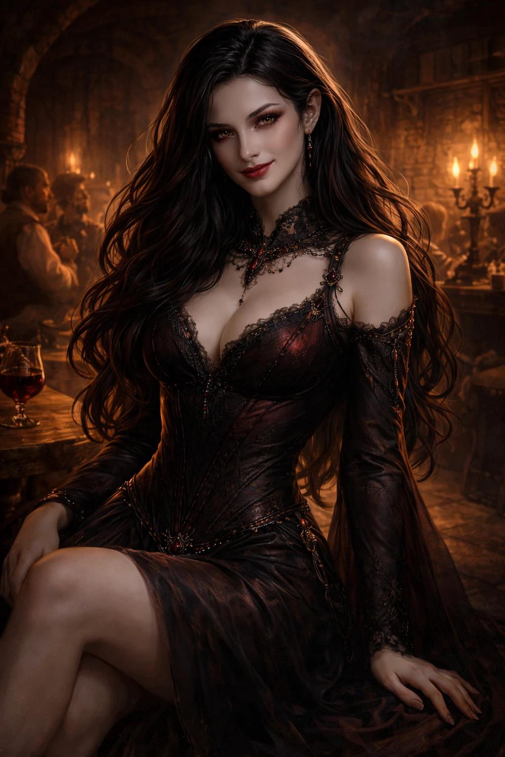 NERESSA BLOODNIGHT The Queen of the Dark Kiss Predatory Vampire Kingdoms Frontier thumbnail