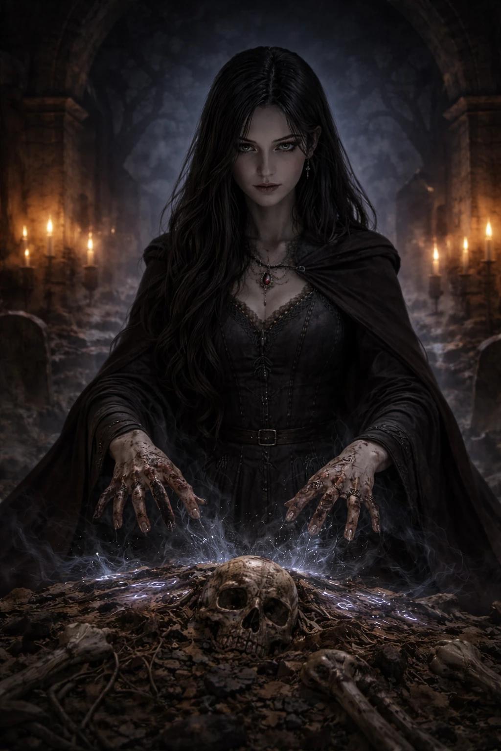 ISKARA VELMORT The Veiled Summoner Vampire sorceress Border Kingdoms thumbnail