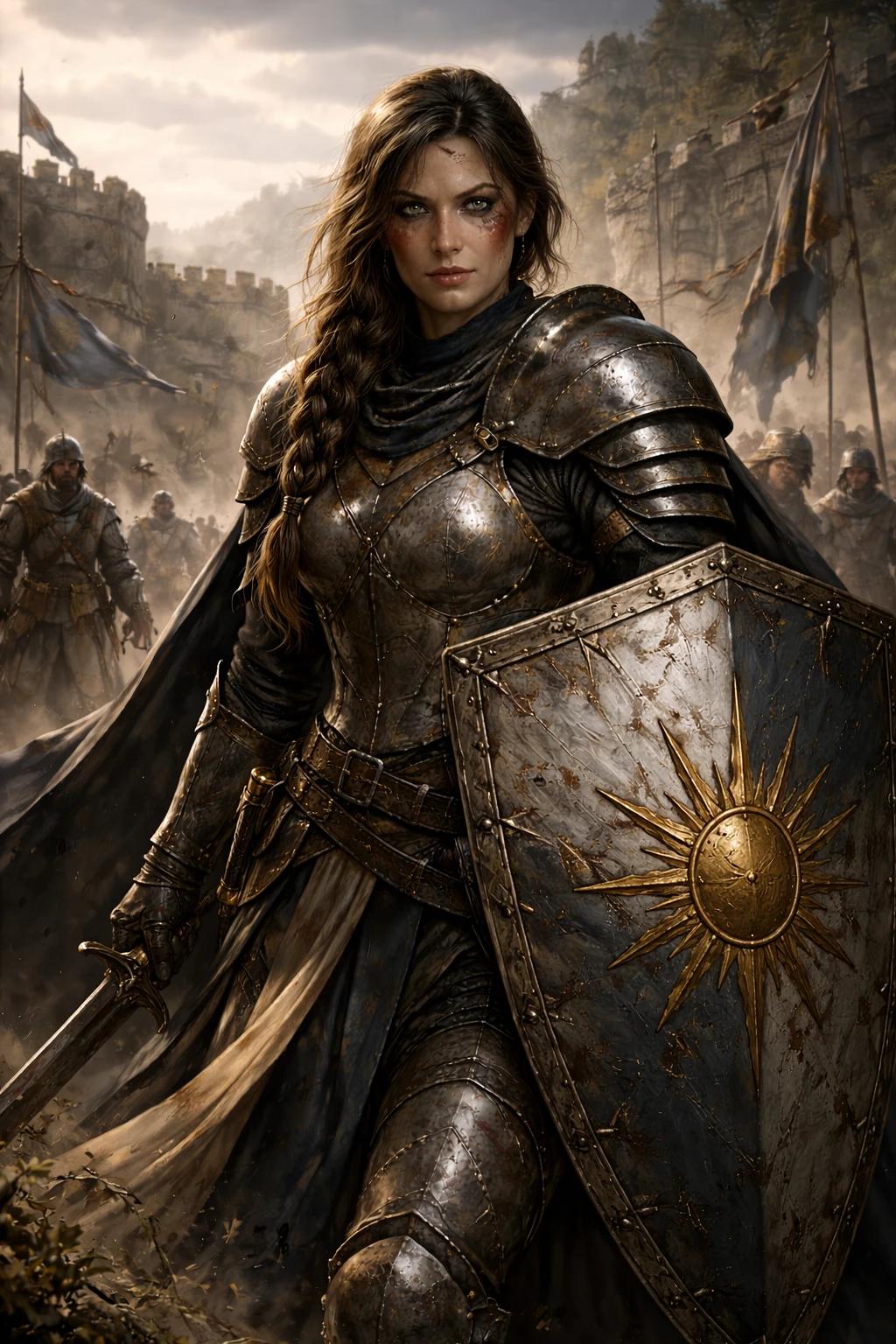 MARAEL SUNSHIELD The Captain of the Golden Shield Order Fronte Kingdoms thumbnail