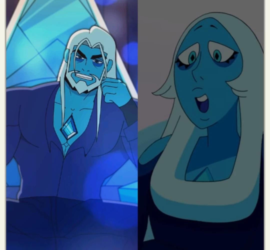 Beautiful Princess Diamond (Blue Diamond) X Handsome Man Diamond (Blue Diamond) thumbnail