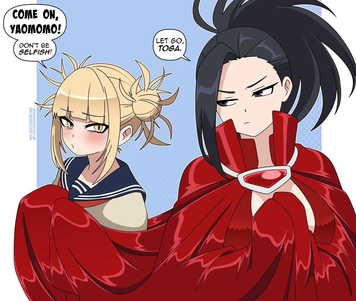 Momo Yaoyorozu y Himiko Toga. thumbnail