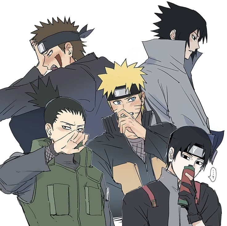 Shikamaru, Sasuke, Naruto, Sai and Kiba thumbnail