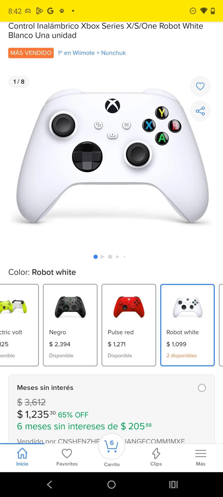 White xbox controller thumbnail
