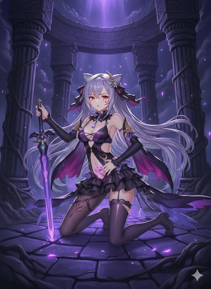 Keqing was hit by a curse thumbnail