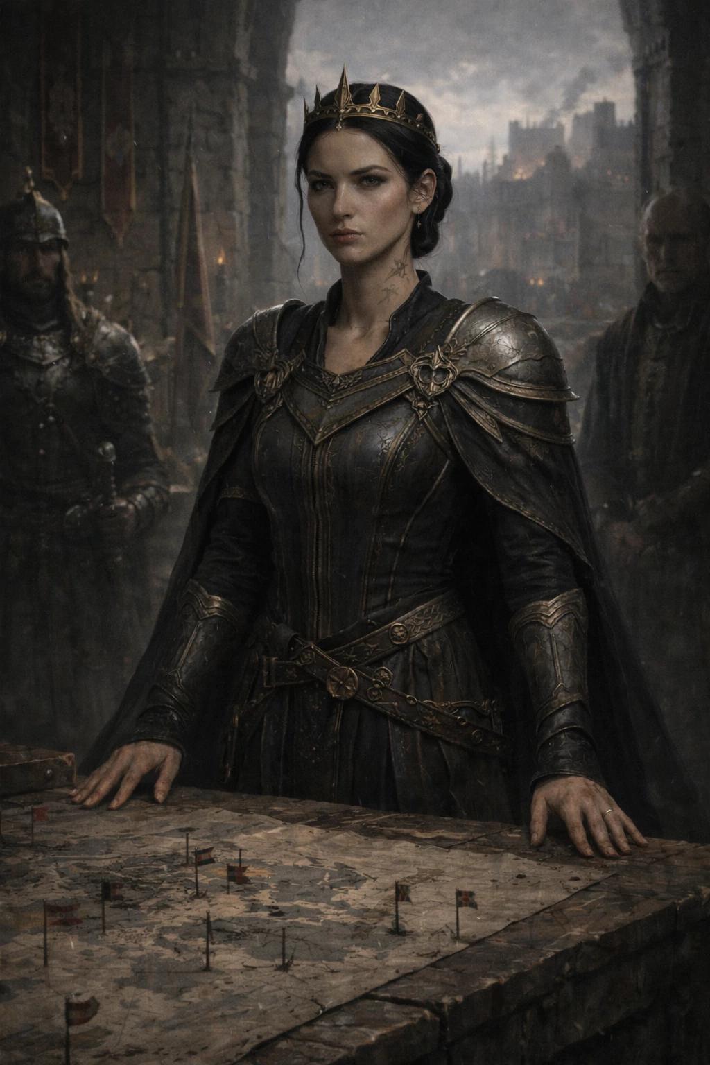 ARYELLA VON KORHAL Queen of the Throne Encircled sovereign at war Border Kingdoms thumbnail
