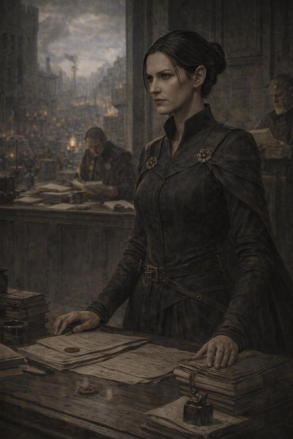 MAERITHA KORVEN Ruler of the Precarious Order civil authority Border Kingdoms thumbnail