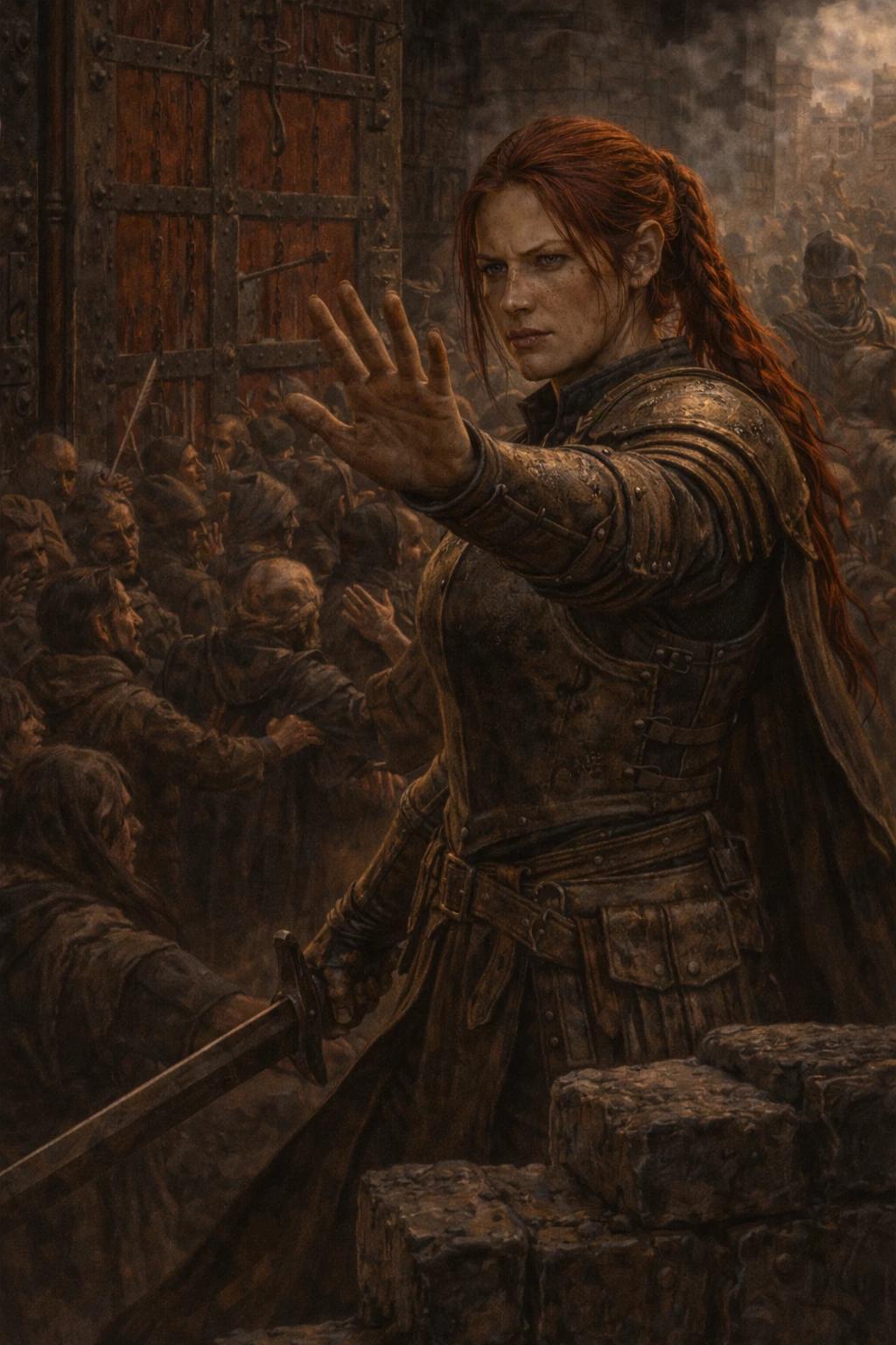 LYSSARA VELBRAND Red Gate Knight Sworn Defender Border Kingdoms thumbnail
