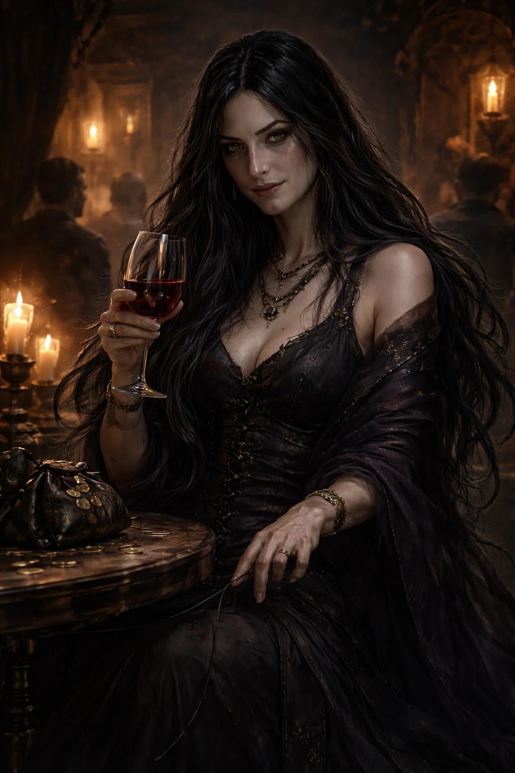 Nyxara Vael The Witch of the Black Thread Manipulator of Fate Border Kingdoms thumbnail