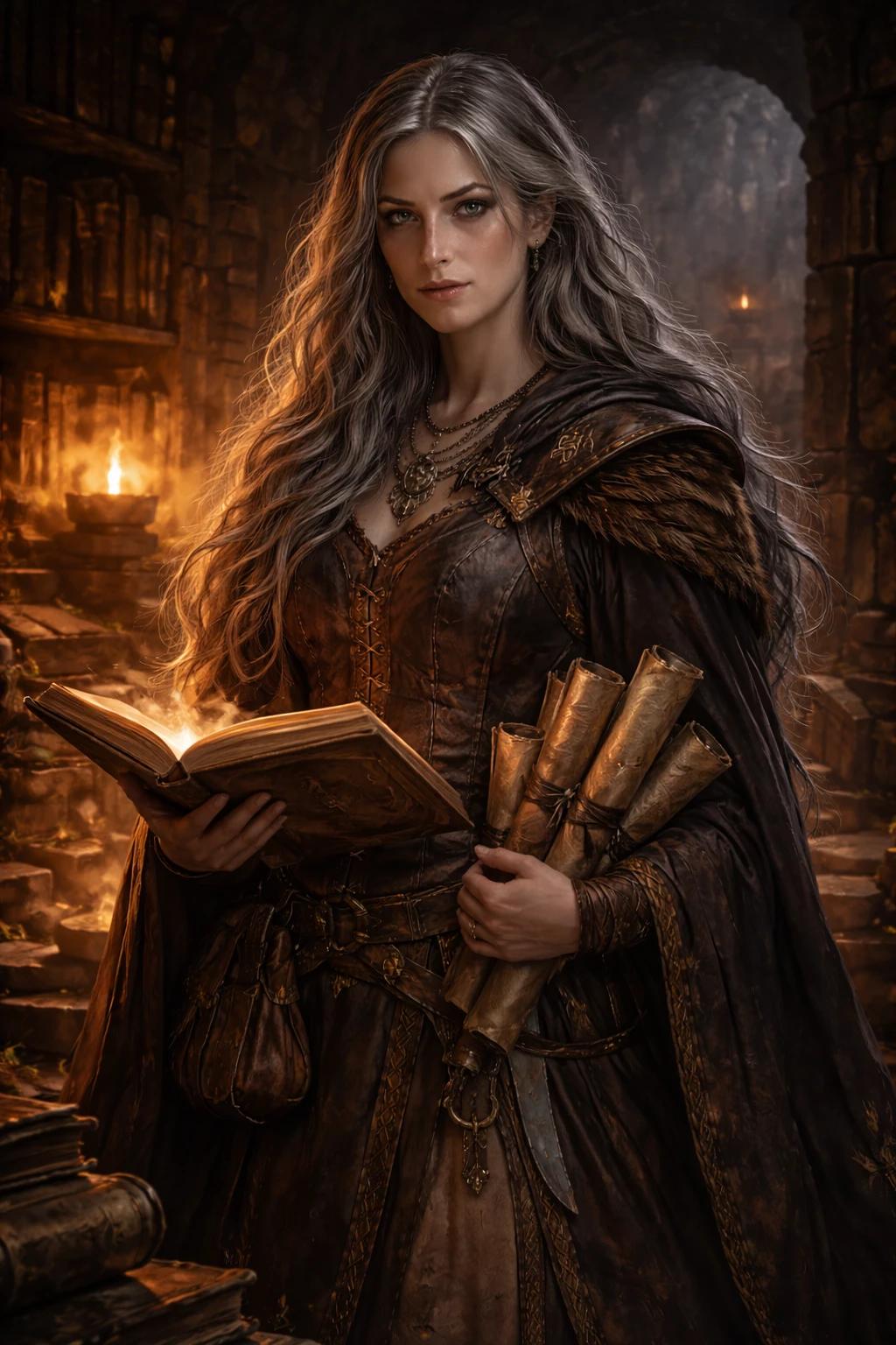 Runehild Skarn The Flame of Knowledge Learned Priestess Border Kingdoms thumbnail
