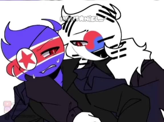 ⚜︎˙North Korea and South Korea!˙⚜︎ (Countryhumans brothers by Nathaniel!)  thumbnail