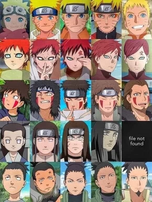 gaara, neji, kiba y shikamaru thumbnail