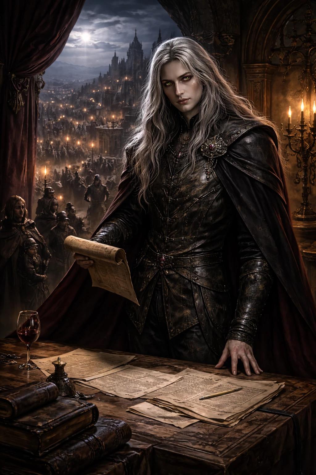 Aurelian Duskrein Spokesman of the Night Throne Court Knight Frontier Kingdoms thumbnail