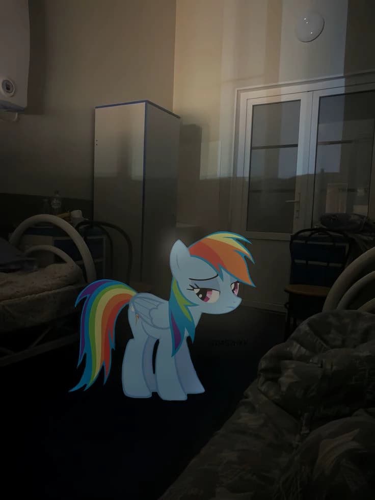 Rainbow Dash in a real hospital. 🏥 thumbnail