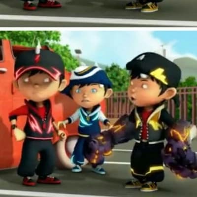 BoBoiBoy trio elements (Elemental Forms: Lightning, Hurricane, Earthquake) thumbnail