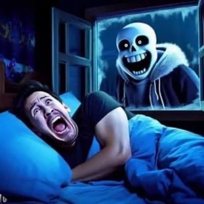 Sans arrived at your room what are you doing? thumbnail