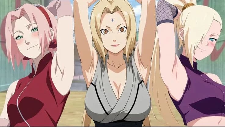 ino, tsunade, dan sakura thumbnail