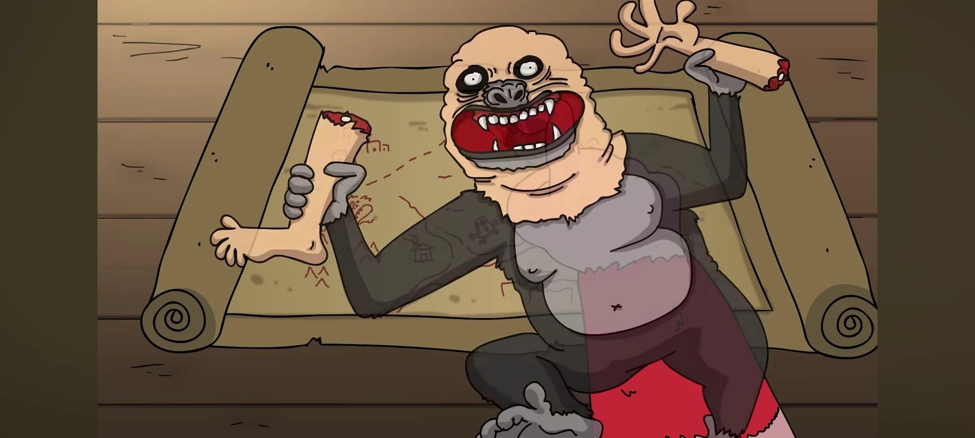 Monkeys skinned and buried bones

. thumbnail