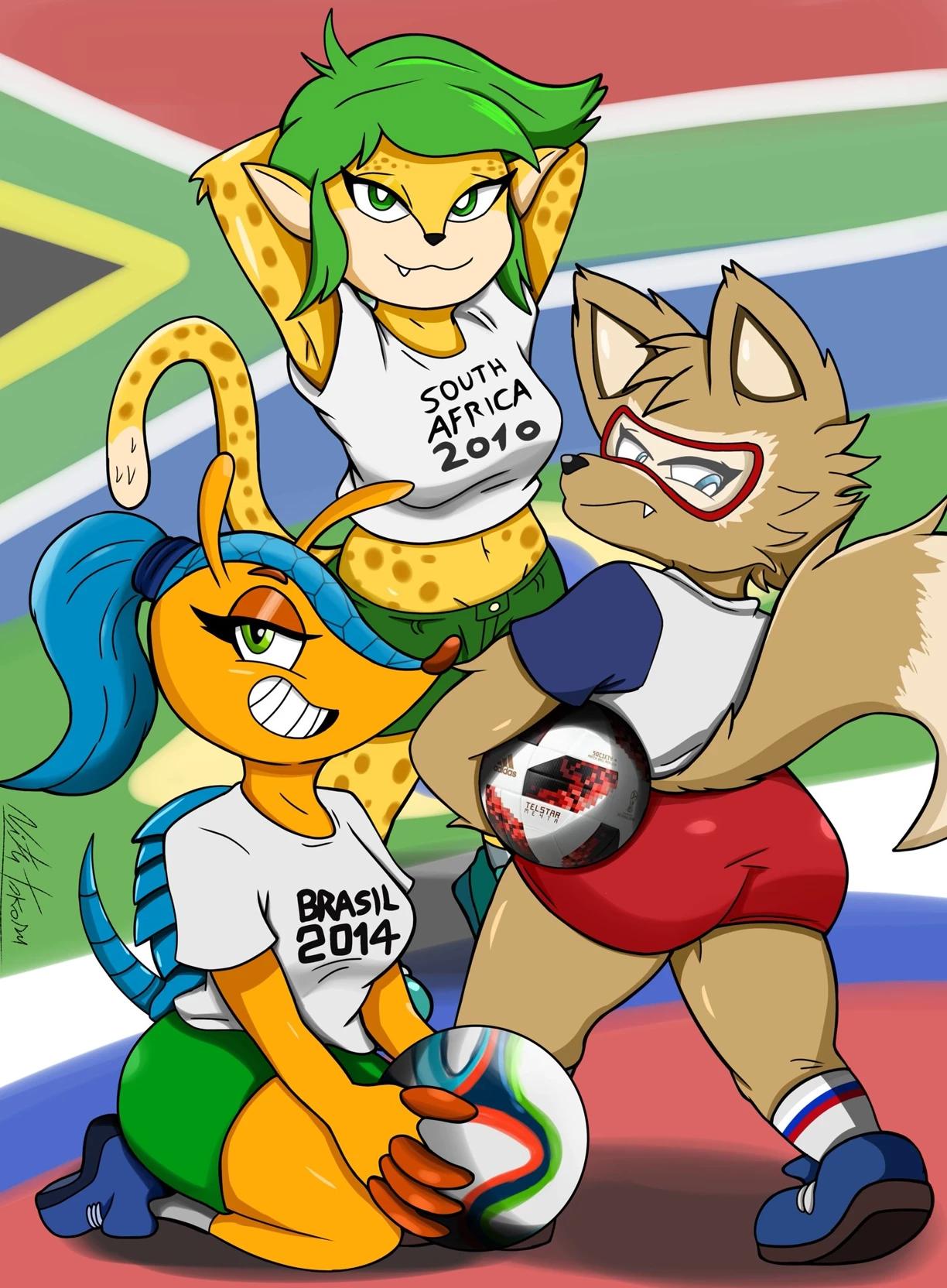 Zabivaka, Fuleco & Zakumi (Girls) thumbnail
