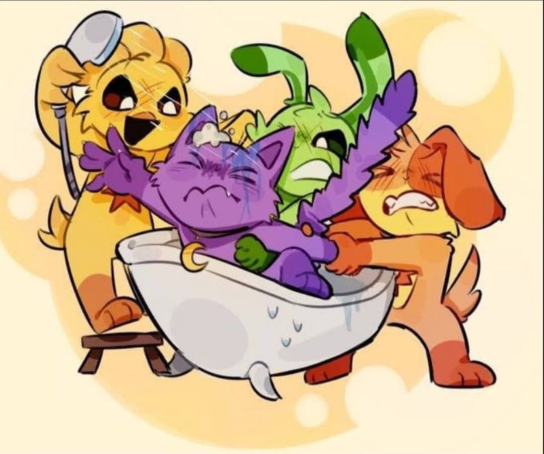 Catnap doesn't want to shower! thumbnail