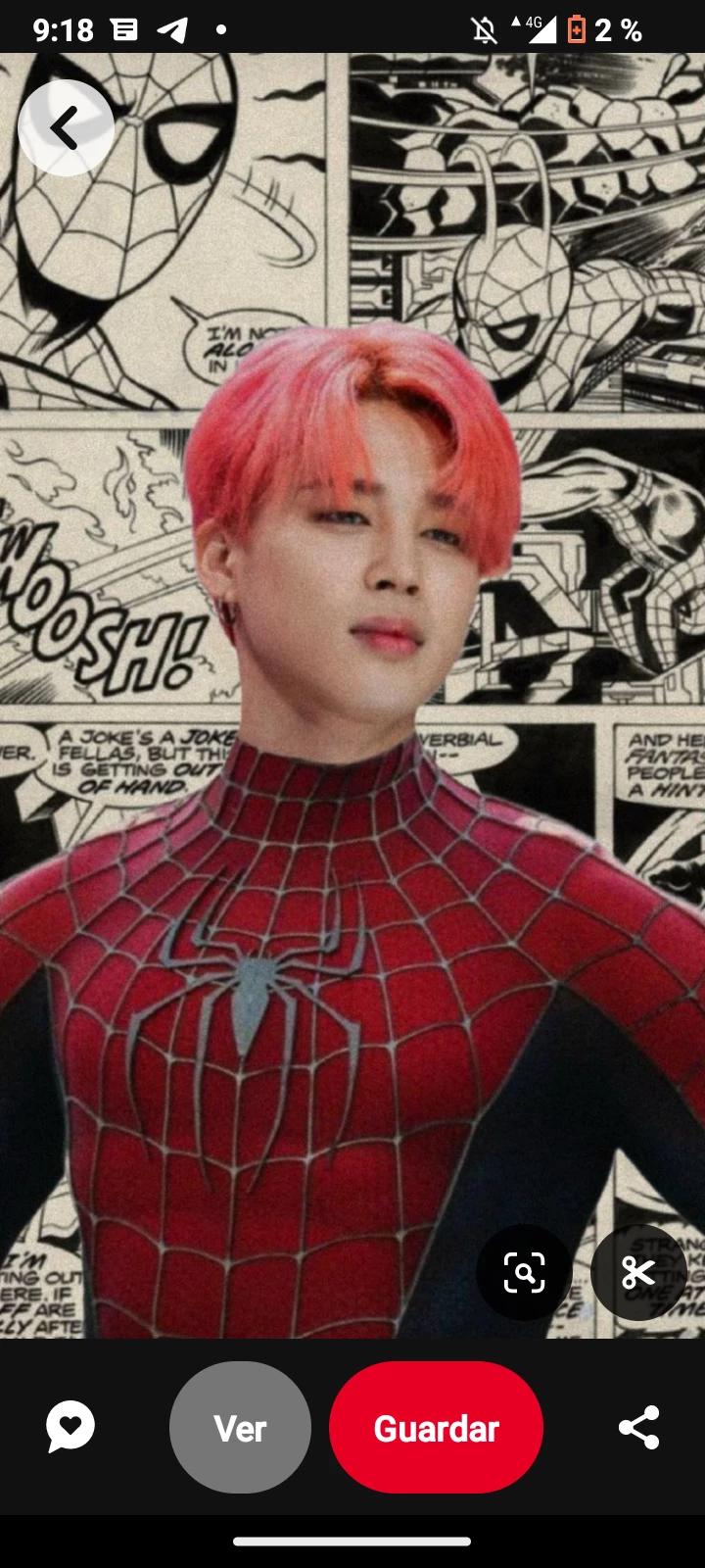 Park Jimin spiderman thumbnail