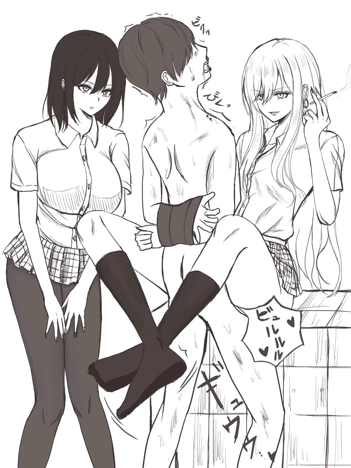 Sara and Yui, the delinquents in the salon thumbnail