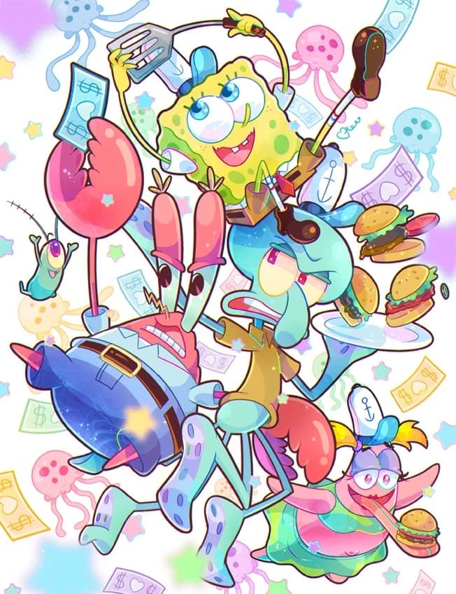 SPONGEBOB REACTION TO YOU🧽🐿️🦑🦀 thumbnail